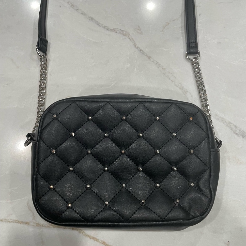 Rebecca Minkoff Chic Black Quilted Crossbody Bag